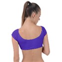 Ultra Violet Purple Cap Sleeve Ring Bikini Top View2