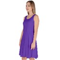 Ultra Violet Purple Knee Length Skater Dress With Pockets View2