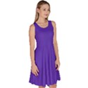 Ultra Violet Purple Knee Length Skater Dress With Pockets View3