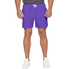 Ultra Violet Purple Men s Runner Shorts by Patternsandcolors