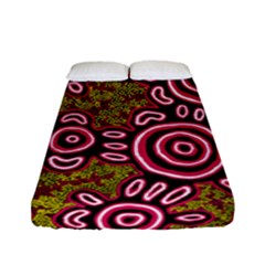 Authentic Aboriginal Art - You Belong Fitted Sheet (full/ Double Size) by hogartharts