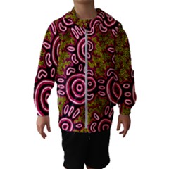 Authentic Aboriginal Art - You Belong Kids  Hooded Windbreaker by hogartharts