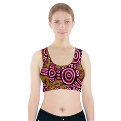 Authentic Aboriginal Art - You Belong Sports Bra With Pocket by hogartharts