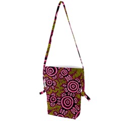 Authentic Aboriginal Art - You Belong Folding Shoulder Bag by hogartharts