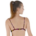 Authentic Aboriginal Art - You Belong Tie Up Cut Bikini Top View2