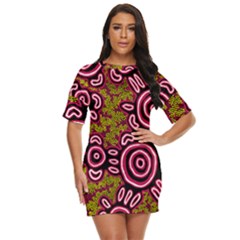 Authentic Aboriginal Art - You Belong Just Threw It On Dress by hogartharts