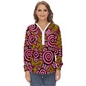 Authentic Aboriginal Art - You Belong Zip Up Long Sleeve Blouse View1