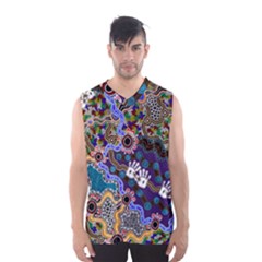 Authentic Aboriginal Art - Discovering Your Dreams Men s Basketball Tank Top by hogartharts