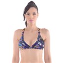 Authentic Aboriginal Art - Discovering Your Dreams Plunge Bikini Top View1