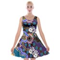 Authentic Aboriginal Art - Discovering Your Dreams Velvet Skater Dress View1