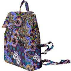 Authentic Aboriginal Art - Discovering Your Dreams Buckle Everyday Backpack by hogartharts