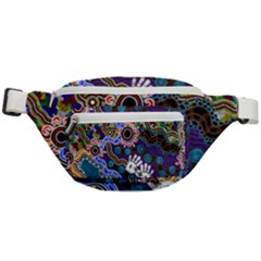 Authentic Aboriginal Art - Discovering Your Dreams Fanny Pack by hogartharts