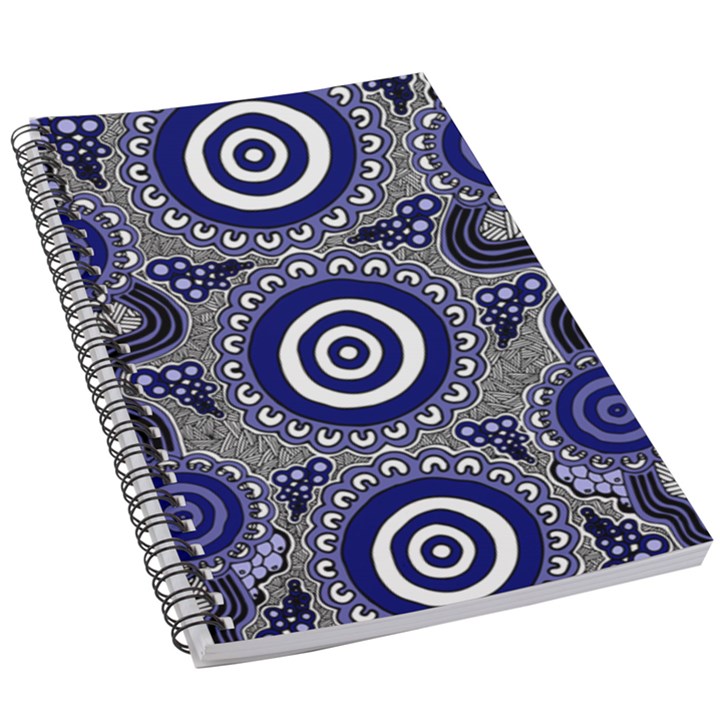 Authentic Aboriginal Art - Gathering 5.5  x 8.5  Notebook