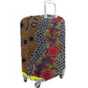 Authentic Aboriginal Art - Gathering 2 Luggage Cover (Large) View2