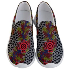 Authentic Aboriginal Art - Gathering 2 Men s Lightweight Slip Ons by hogartharts