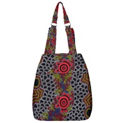 Authentic Aboriginal Art - Gathering 2 Center Zip Backpack by hogartharts