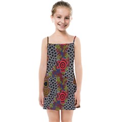 Authentic Aboriginal Art - Gathering 2 Kids  Summer Sun Dress by hogartharts