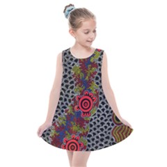 Authentic Aboriginal Art - Gathering 2 Kids  Summer Dress by hogartharts