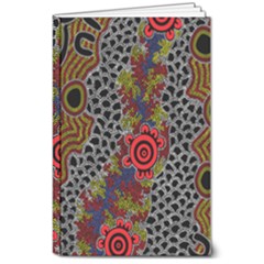 Authentic Aboriginal Art - Gathering 2 8  X 10  Softcover Notebook by hogartharts