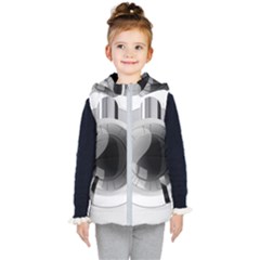 Washing Machines Home Electronic Kids  Hooded Puffer Vest