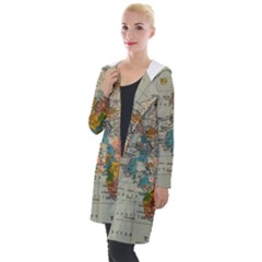 Illustration Ukrainian Folk Seamless Pattern Ornament Hooded Pocket Cardigan by Proyonanggan