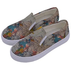 Illustration Ukrainian Folk Seamless Pattern Ornament Kids  Canvas Slip Ons by Proyonanggan