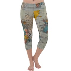 Pyramids Egypt Monument Landmark Sunrise Sunset Egyptian Capri Yoga Leggings by Proyonanggan