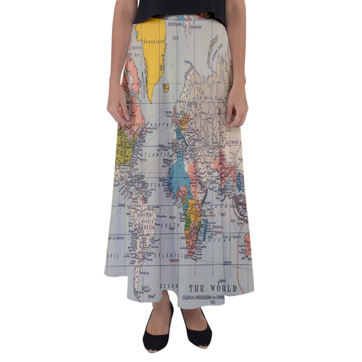 Pyramids Egypt Monument Landmark Sunrise Sunset Egyptian Flared Maxi Skirt