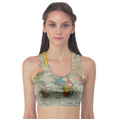 Circular Concentric Radial Symmetry Abstract Fitness Sports Bra by Proyonanggan