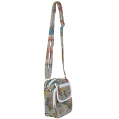 Circular Concentric Radial Symmetry Abstract Shoulder Strap Belt Bag by Proyonanggan