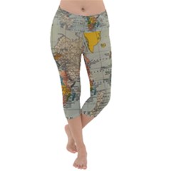 Pyramids Egypt Monument Landmark Sunrise Sunset Egyptian Lightweight Velour Capri Yoga Leggings by Proyonanggan