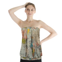 Circular Concentric Radial Symmetry Abstract Strapless Top by Proyonanggan