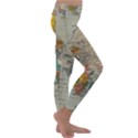 Pyramids Egypt Monument Landmark Sunrise Sunset Egyptian Kids  Lightweight Velour Classic Yoga Leggings View3