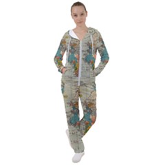 Circular Concentric Radial Symmetry Abstract Women s Tracksuit by Proyonanggan