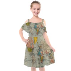 Pyramids Egypt Monument Landmark Sunrise Sunset Egyptian Kids  Cut Out Shoulders Chiffon Dress by Proyonanggan