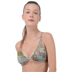 Pyramids Egypt Monument Landmark Sunrise Sunset Egyptian Knot Up Bikini Top by Proyonanggan