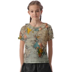 Pyramids Egypt Monument Landmark Sunrise Sunset Egyptian Kids  Frill Chiffon Blouse by Proyonanggan