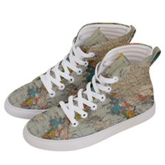 Iceland Aurora Borealis Men s Hi-top Skate Sneakers by Proyonanggan