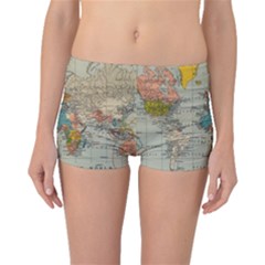 Vintage World Map Boyleg Bikini Bottoms by Proyonanggan