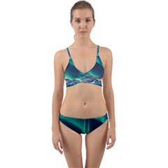 Triangle Pattern Design Cute Wrap Around Bikini Set by Ndabl3x