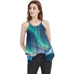 Zig Zag Waves Lines Geometric Flowy Camisole Tank Top by Ndabl3x