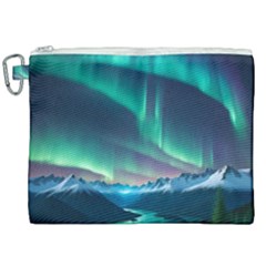 Aurora Borealis Canvas Cosmetic Bag (xxl) by Ndabl3x