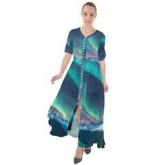 Aurora Borealis Waist Tie Boho Maxi Dress by Ndabl3x