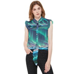 Aurora Borealis Frill Detail Shirt by Ndabl3x