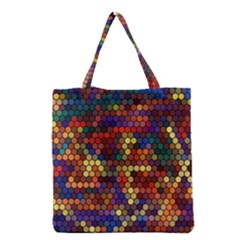 Zig Zag Pattern Geometric Design Grocery Tote Bag by Ndabl3x