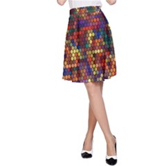 Zig Zag Pattern Geometric Design A-line Skirt by Ndabl3x