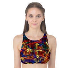 Zig Zag Pattern Geometric Design Tank Bikini Top by Ndabl3x