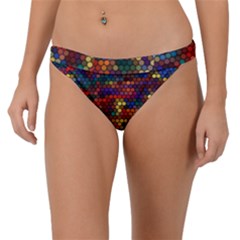 Zig Zag Pattern Geometric Design Band Bikini Bottoms by Ndabl3x