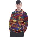 Zig Zag Pattern Geometric Design Men s Pullover Hoodie View1