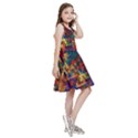 Zig Zag Pattern Geometric Design Kids  Skater Dress View3